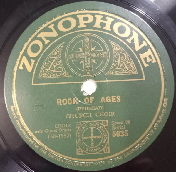 Church Choir : Rock Of Ages / The King Of Love My Shepherd Is (Shellac, 10")