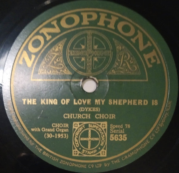Church Choir : Rock Of Ages / The King Of Love My Shepherd Is (Shellac, 10")