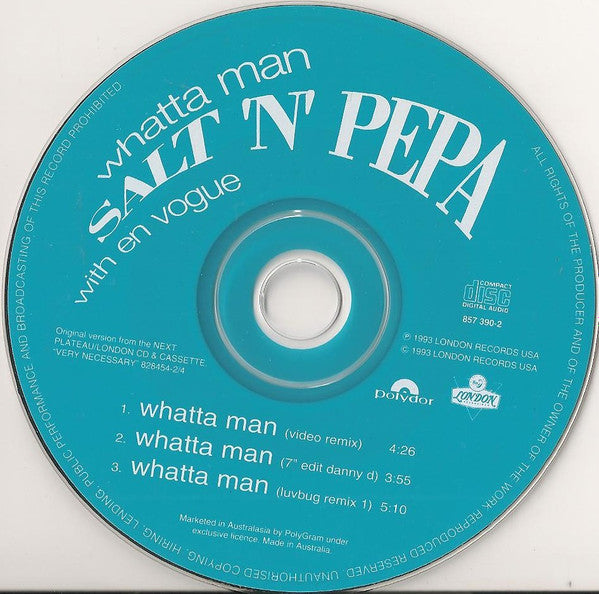 Salt 'N' Pepa With En Vogue : Whatta Man (CD, Single, Car)