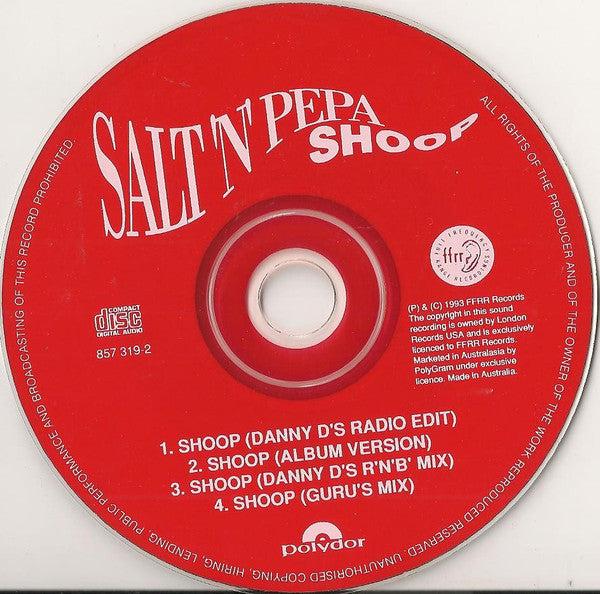 Salt 'N' Pepa : Shoop (CD, Single, Car)