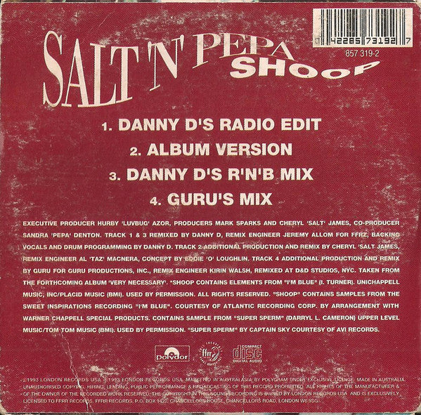 Salt 'N' Pepa : Shoop (CD, Single, Car)