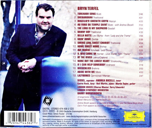 Bryn Terfel : Bryn Terfel Sings Favourites (CD, Album)