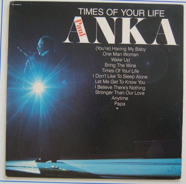 Paul Anka : Times Of Your Life (LP)