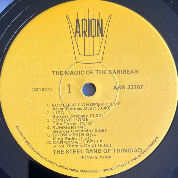 Le Steel-Band De La Trinidad* : Magie Caraibe (LP)