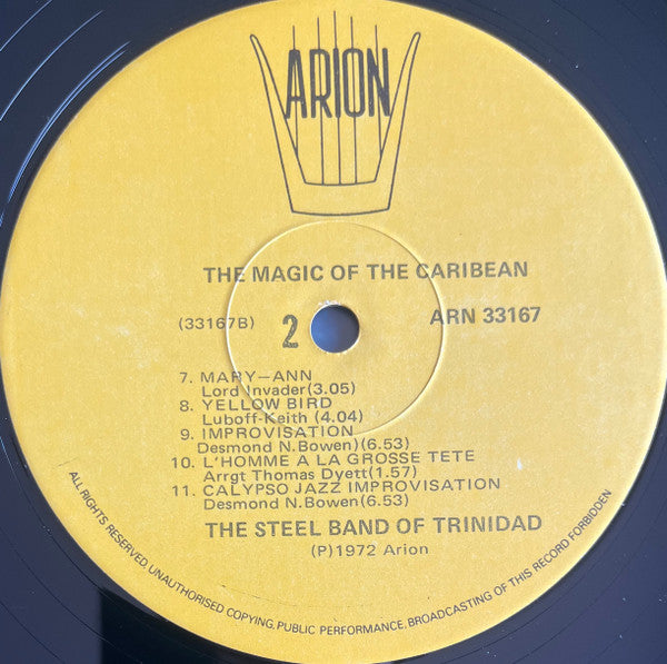Le Steel-Band De La Trinidad* : Magie Caraibe (LP)
