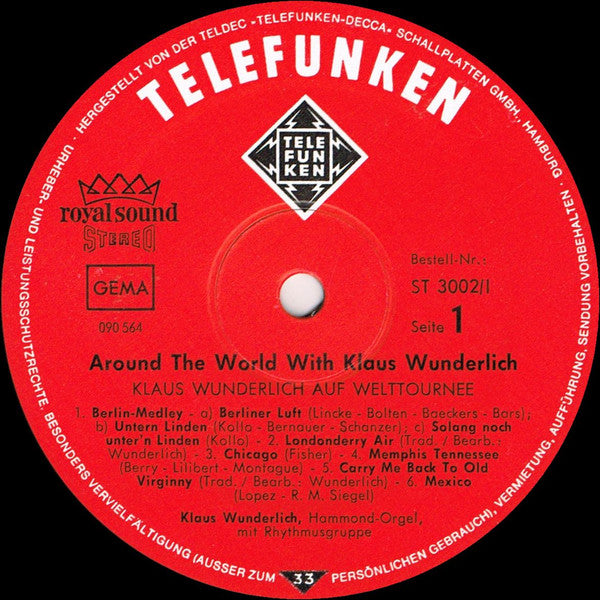 Klaus Wunderlich : Around The World With Klaus Wunderlich (2xLP)
