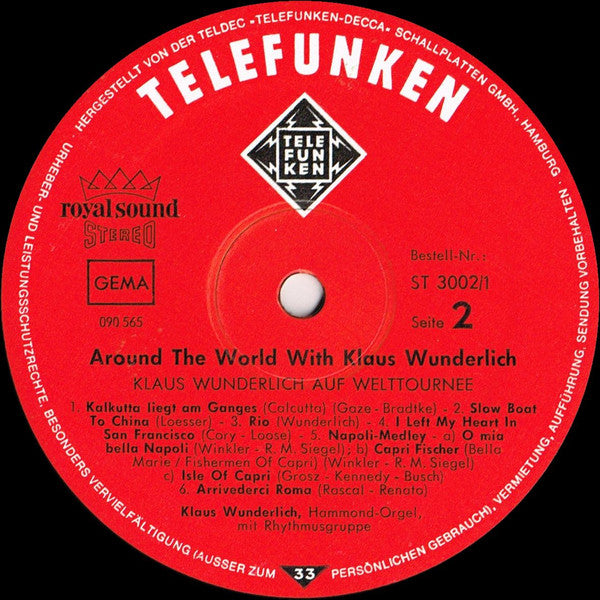 Klaus Wunderlich : Around The World With Klaus Wunderlich (2xLP)