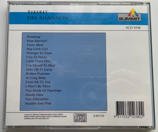 Del Shannon : Runaway (CD, Comp)