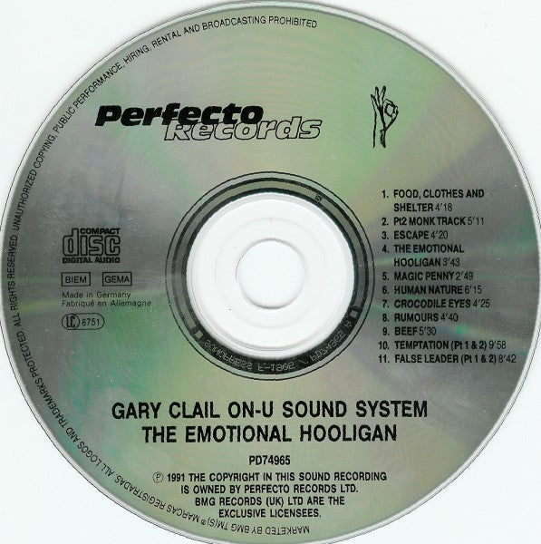 Gary Clail/On-U Sound System* : Emotional Hooligan (CD, Album)