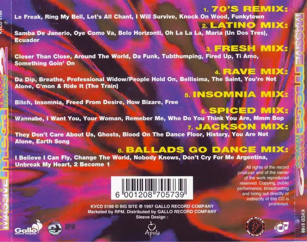 Unknown Artist : Massive Mega Mixes 2 (CD, P/Mixed)