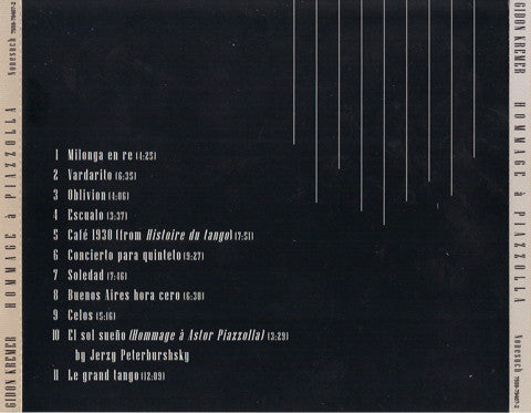 Gidon Kremer • Piazzolla* : Hommage À Piazzolla (CD, Album)