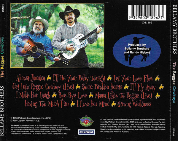 Bellamy Brothers : The Reggae Cowboys (CD, Album)