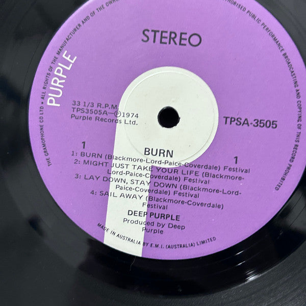 Deep Purple : Burn (LP, Album)