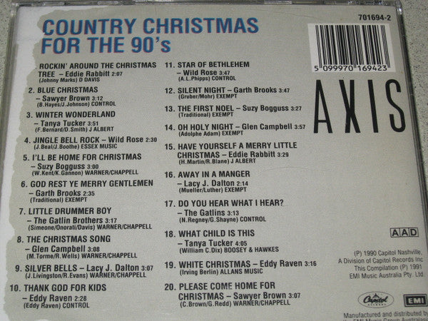 Various : Country Christmas For The 90's  (CD, Comp)
