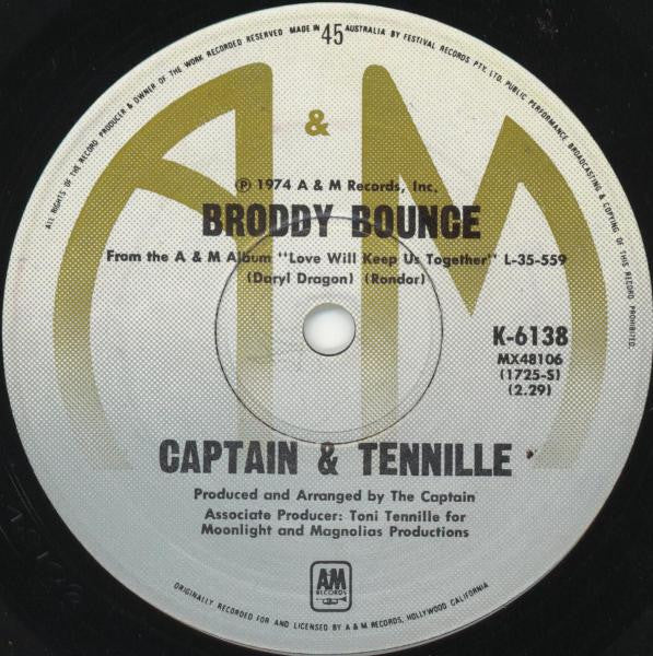 Captain & Tennille* : The Way I Want To Touch You (7")