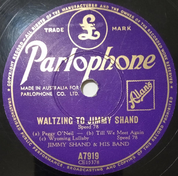 Jimmy Shand And His Band : Waltzing To Jimmy Shand (Shellac, 10")