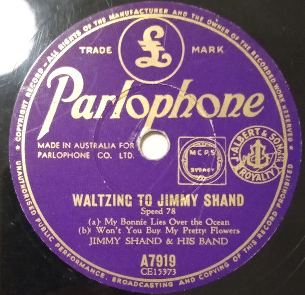 Jimmy Shand And His Band : Waltzing To Jimmy Shand (Shellac, 10")