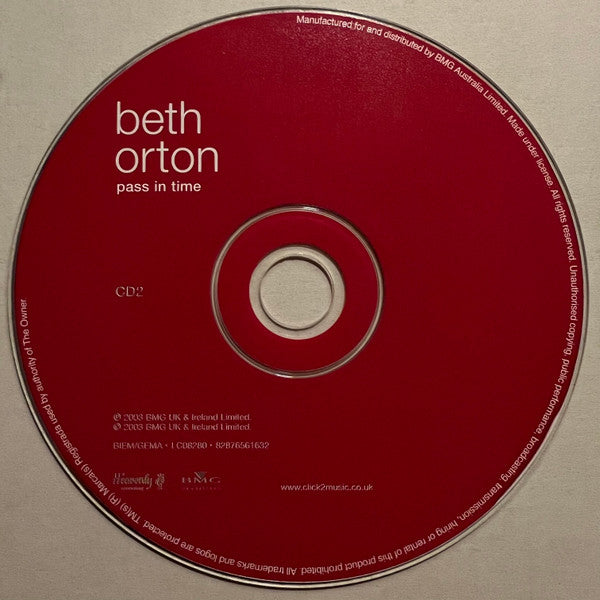 Beth Orton : Pass In Time (2xCD, Comp)