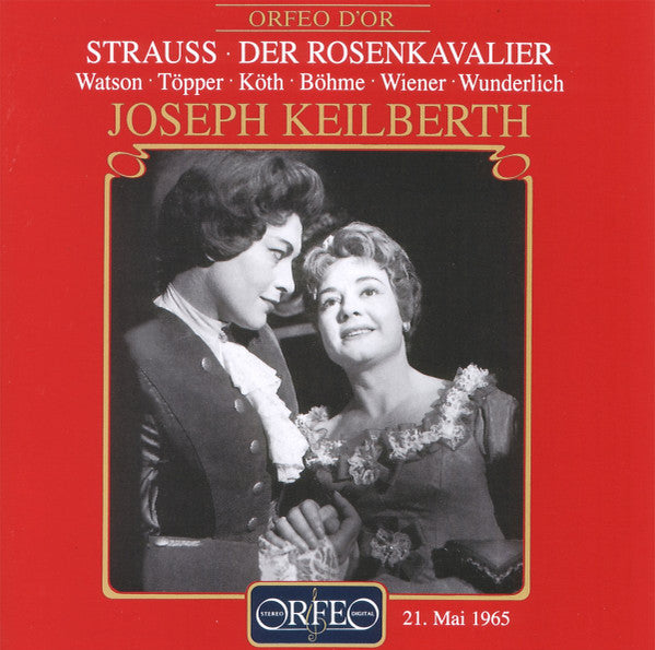 Richard Strauss - Claire Watson, Brigitte Fassbaender, Fritz Wunderlich, Kurt Böhme, Joseph Keilberth, Hertha Töpper, Otto Wiener, Gerhard Stolze, Annelie Waas : Der Rosenkavalier (3xCD, Album, Mono, RM)
