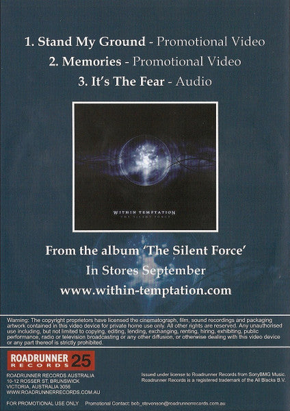 Within Temptation : Stand My Ground (DVD-V, Promo)