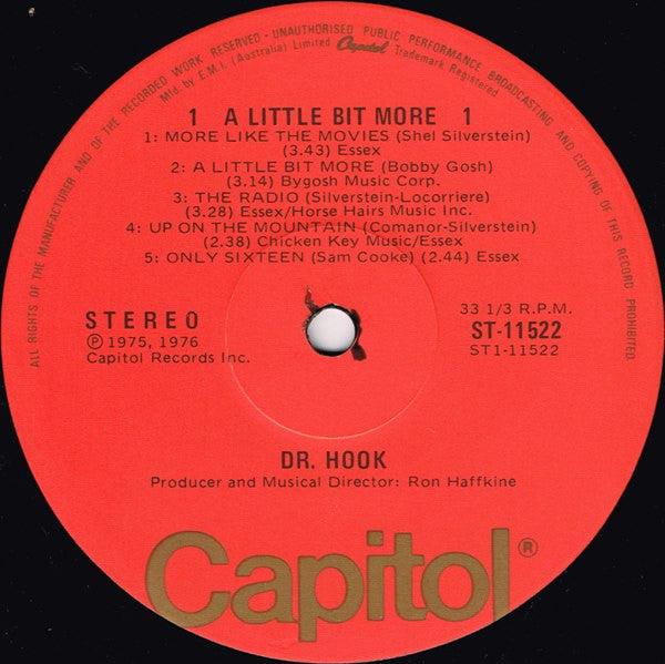 Dr. Hook : A Little Bit More (LP, Album)