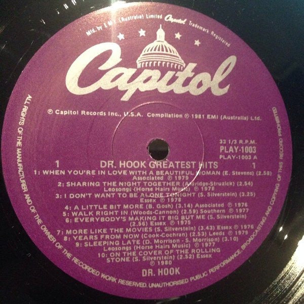 Dr. Hook : Greatest Hits (LP, Comp)