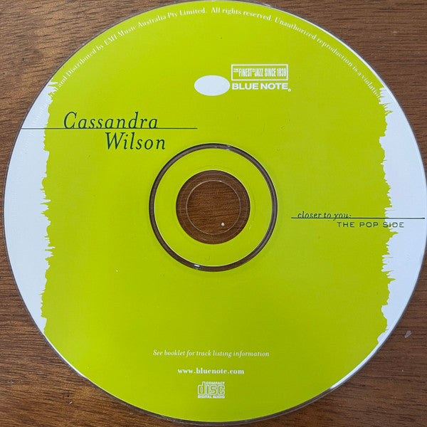 Cassandra Wilson : Closer To You: The Pop Side (CD, Comp)