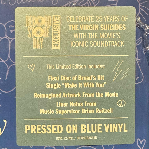Various : The Virgin Suicides (LP, Comp + 7", S/Sided, Fle + RSD, Ltd, Blu)