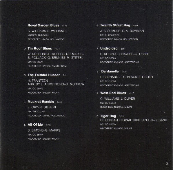 Louis Armstrong And His All-Stars : Ambassador Satch (CD, Album, RE)