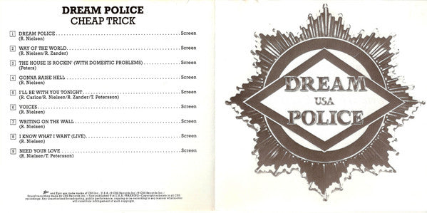 Cheap Trick : Dream Police (CD, Album, RE)