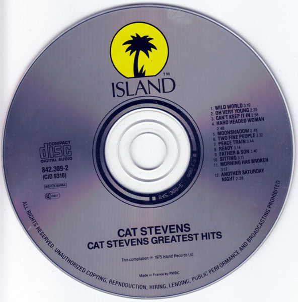 Cat Stevens : Greatest Hits (CD, Comp, RE)