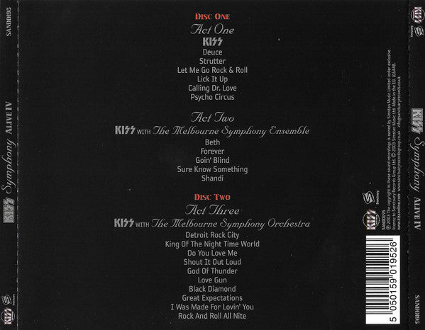Kiss : Kiss Symphony: Alive IV (2xCD, Album)