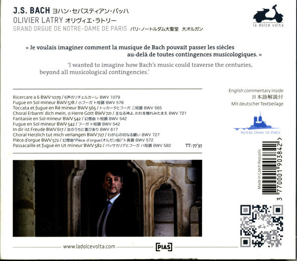 Olivier Latry : Bach To The Future (CD, Album)