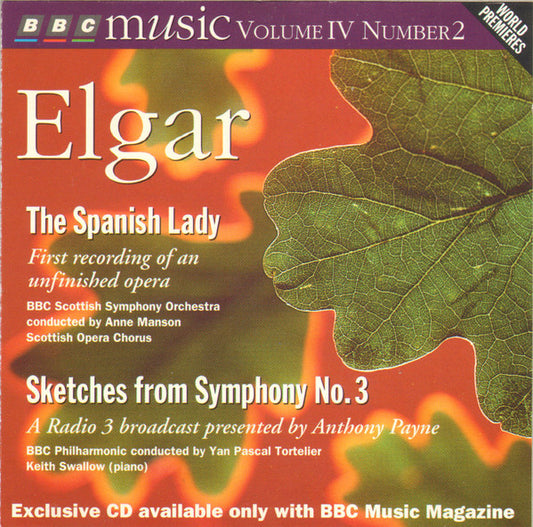 Sir Edward Elgar : The Spanish Lady / Skizzen Der Sinfonie Nr. 3 (CD)