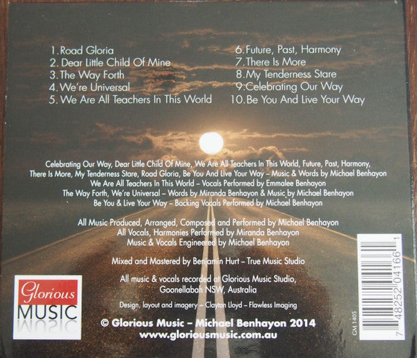 Michael Benhayon Featuring Miranda Benhayon : Road Gloria (CD, Album, Dig)