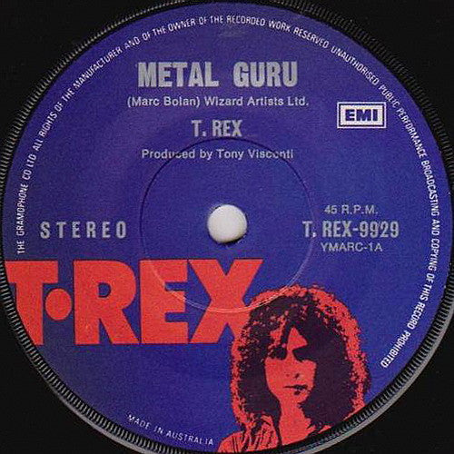 T•Rex* : Metal Guru (7", Single)