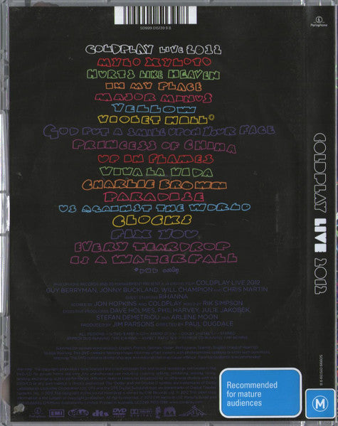 Coldplay : Live 2012 (DVD-V, PAL + CD, Album, RE)