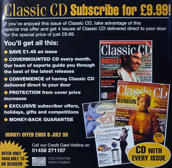 Various : Classic CD 100 - The Greatest Classics Ever • Evelyn Glennie (CD, Comp)