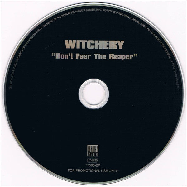 Witchery : Don't Fear The Reaper (CD, Album, Promo)