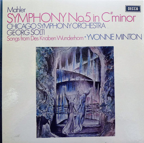 Mahler* - Chicago Symphony Orchestra, Georg Solti • Yvonne Minton : Symphony No. 5 In C# Minor / Songs From Des Knaben Wunderhorn (2xLP, RE + Box)