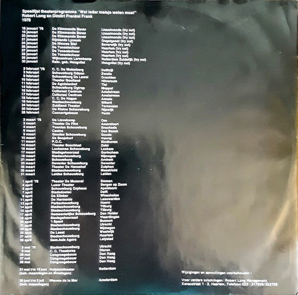 Robert Long : Levenslang (LP, Album, RP, Edi)
