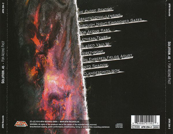 Solution .45 : For Aeons Past (CD, Album)