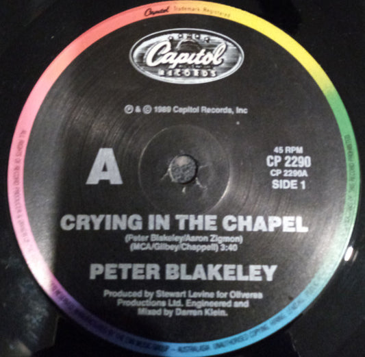 Peter Blakeley : Crying In The Chapel (7", Single)
