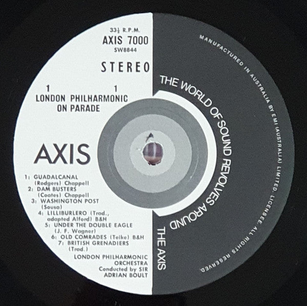 Sir Adrian Boult Conducts The London Philharmonic Orchestra : Marches For Orchestra (LP, Album)