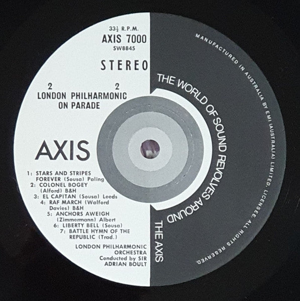 Sir Adrian Boult Conducts The London Philharmonic Orchestra : Marches For Orchestra (LP, Album)