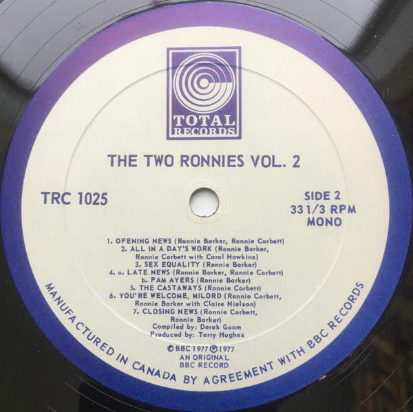 The Two Ronnies : Vol. 2 ..... "Me And Him" (LP, Mono)