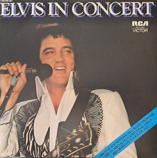 Elvis Presley : Elvis In Concert (2xLP, Gat)