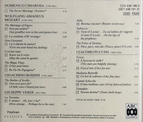 Various : Encore! Best Loved Classics - Volume 5 Opera (CD, Album)