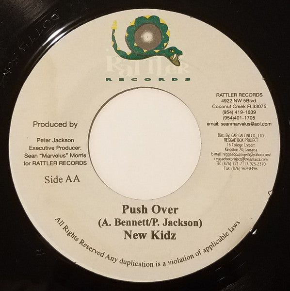 Buju Banton / New Kidz : Ghetto Reality / Push Over (7")