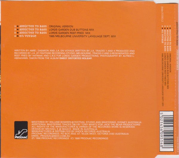 Josh Abrahams And Amiel Daemion* : Addicted To Bass (CD, Single)